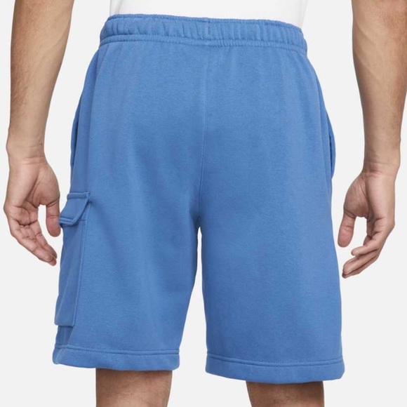 🆕‼️Nike Sportswear Club Men's Cargo Shorts (Dark Marina Blue/White) Sz Large - Picture 3 of 10